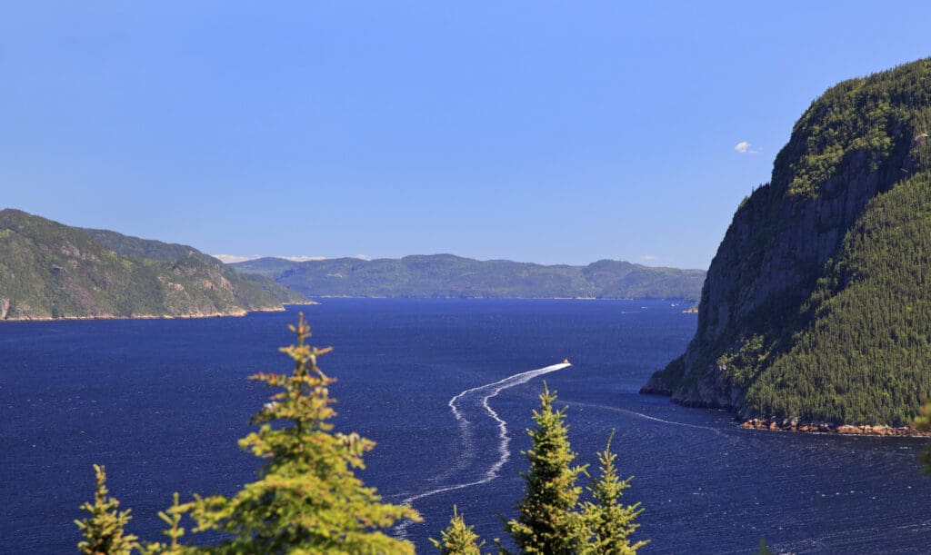 Saguenay Fjord in Quebec, Canada