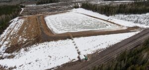 An unauthorized Progress Energy dam where millions of gallons of freshwater was found impounded in early April. It is among “dozens" of unpermitted dams spread across northern BC, a CCPA investigation has found.