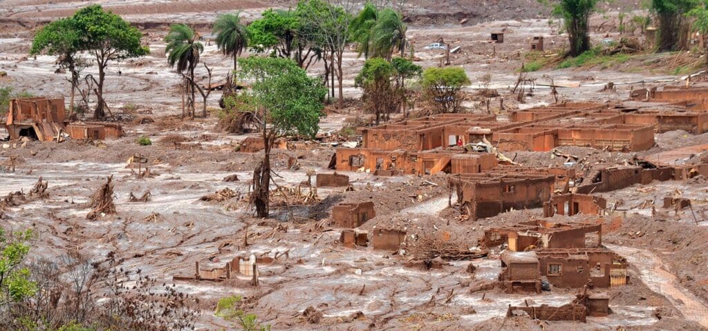 Image: Bento Rodrigues, Brazil, one month after the November 2015 breach. © Bruno Milanez, PoEMAS / UFJF