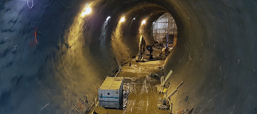 The interior of one of two diversion tunnels drilled through shale rock at the Site C construction project. Credit: <a href="https://www.sitecproject.com/construction-activities/photo-and-video-gallery">BC Hydro Dam site gallery (2019) slide 10/150</a>.” style=”border-radius:0px;–objectFit:cover;–imagePosX:50%;–imagePosY:50%” decoding=”async” srcset=”https://www.policyalternatives.ca/wp-content/uploads/2025/04/pn_august2020_site-c-tunnel.jpg 900w, https://www.policyalternatives.ca/wp-content/uploads/2025/04/pn_august2020_site-c-tunnel-300×133.jpg 300w, https://www.policyalternatives.ca/wp-content/uploads/2025/04/pn_august2020_site-c-tunnel-768×341.jpg 768w” sizes=”(max-width: 900px) 100vw, 900px” /></div><div  class=