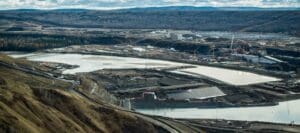 Site C in early October, shortly after the Peace River was diverted so that construction could begin of the massive earth-filled dam that will permanently block the river.