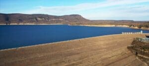 The WAC Bennett dam impounds the world’s seventh-largest reservoir. In 2012 a BC Hydro employee speculated a fracking operation may have caused a sudden change in the reservoir’s water levels. Photo: Jayce Hawkins.