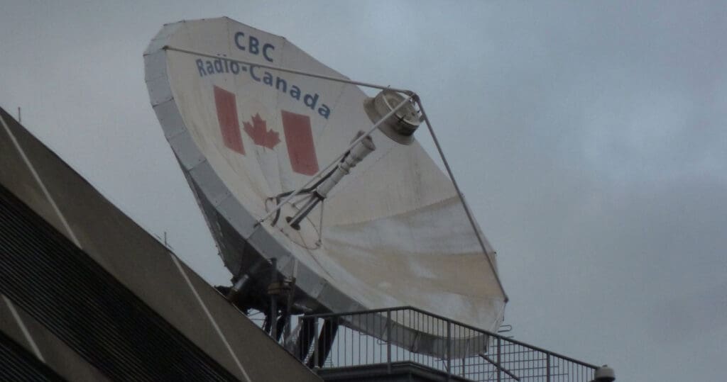 Vintage CBC radio dish