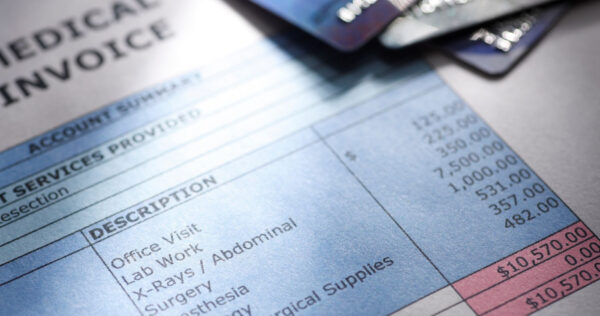 Close up of medical reports