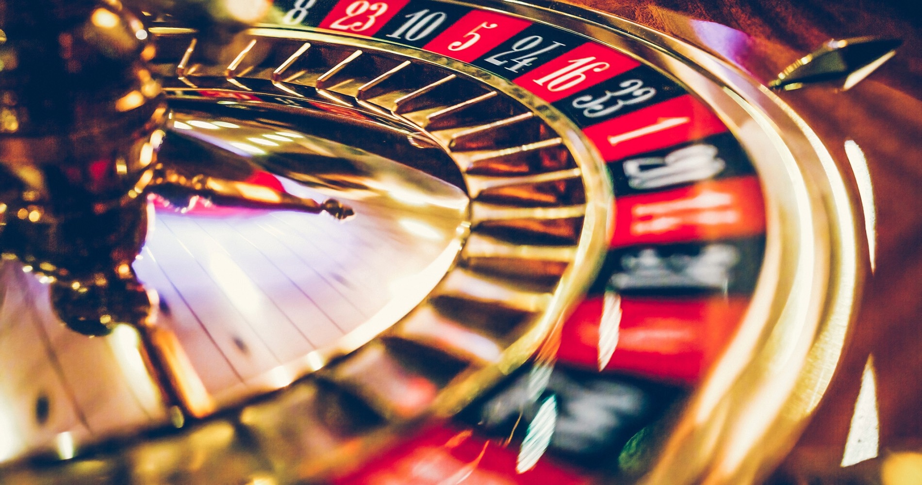 Close up of casino roulette