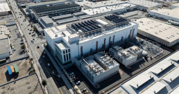 AI data centre aerial view